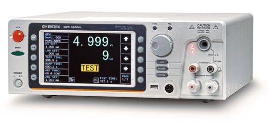 Für die elektrische Sicherheit während der Produktentwicklung sorgt die Serie GPT-12000, die nach IEC 61010-2-034 entspricht. Für die elektrische Sicherheit während der Produktentwicklung sorgt die Serie GPT-12000, die nach IEC 61010-2-034 entspricht.