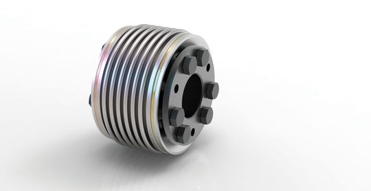 Der rotationssymetrische Aufbau der Metallbalgkupplung KSD von Jakob Antriebstechnik soll ein ideales dynamisches Betriebsverhalten auch bei sehr hohen Drehzahlen sicherstellen.