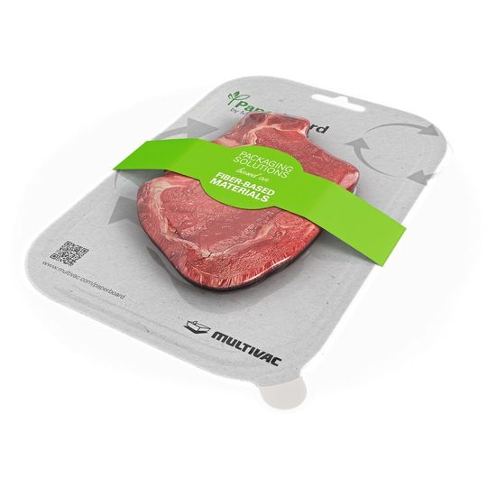 Auf dem TX 730 werden Cardboard-Zuschnitte zur Herstellung von MultiFreshTM Vakuum-Skinverpackungen verarbeitet. Auf dem TX 730 werden Cardboard-Zuschnitte zur Herstellung von MultiFreshTM Vakuum-Skinverpackungen verarbeitet.