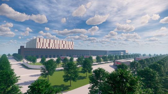 Zum Neubau gehört auch ein 40 m hohes HRL. Zum Neubau gehört auch ein 40 m hohes HRL.