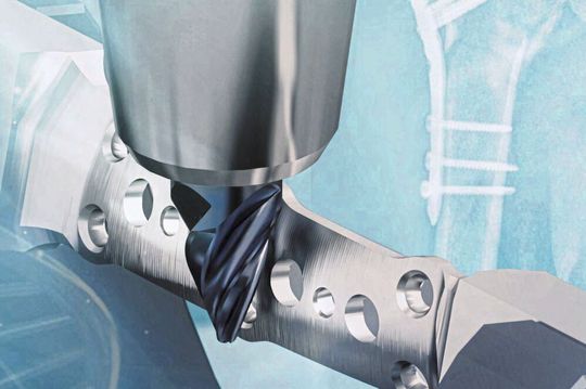 According to Inovatools, Curvemax curve segment mills can machine a titanium bone plate up to 85 % faster than conventional ball-shaped mills. According to Inovatools, Curvemax curve segment mills can machine a titanium bone plate up to 85 % faster than conventional ball-shaped mills.