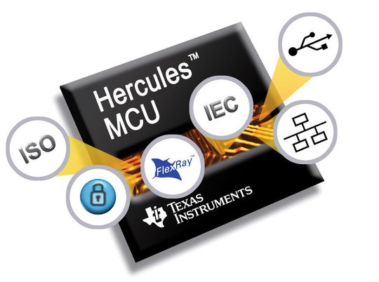 Die Hercules-Sicherheits-Mikrocontroller von Texas Instruments sollen funktionale Sicherheit elektronischer Systeme gewährleisten. Die Hercules-Sicherheits-Mikrocontroller von Texas Instruments sollen funktionale Sicherheit elektronischer Systeme gewährleisten.