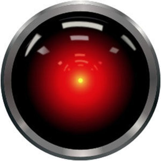 Das rote Auge von „HAL 9000“. Das rote Auge von „HAL 9000“.