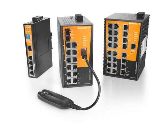 Advanced Line Switches: Die schnelle Ring- und Kettenredundanz mit einer Wiederherstellungszeit von 30 ms bei bis zu 250 Switches schützt vor dem Ausfall des Gesamtnetzwerks im Fehlerfall und steigert so die Netzwerkverfügbarkeit. Advanced Line Switches: Die schnelle Ring- und Kettenredundanz mit einer Wiederherstellungszeit von 30 ms bei bis zu 250 Switches schützt vor dem Ausfall des Gesamtnetzwerks im Fehlerfall und steigert so die Netzwerkverfügbarkeit.