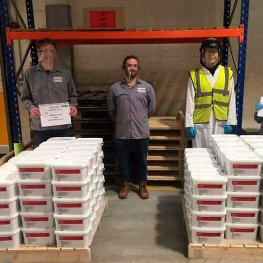 In February, Lanxess had already donated one metric tonne of Rely+On Virkon to hospitals in Wuhan, China. In February, Lanxess had already donated one metric tonne of Rely+On Virkon to hospitals in Wuhan, China.