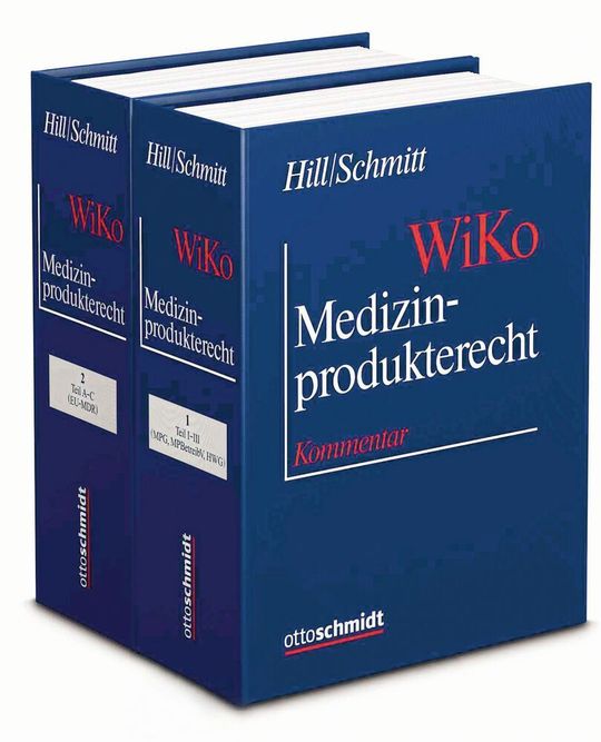 Der mittlerweile rund 2.000 Seiten starke WiKo erläutert in Band 1 das deutsche und bisherige europäische Medizinprodukterecht und in Band 2 das neue europäische Medizinprodukterecht (EU-Medizinprodukteverordnung – MDR). Der mittlerweile rund 2.000 Seiten starke WiKo erläutert in Band 1 das deutsche und bisherige europäische Medizinprodukterecht und in Band 2 das neue europäische Medizinprodukterecht (EU-Medizinprodukteverordnung – MDR).