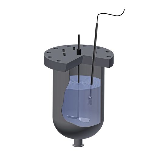 Prozessüberwachung im Laborreaktor mit dem Liqui-Sonic-System Prozessüberwachung im Laborreaktor mit dem Liqui-Sonic-System