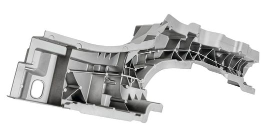 Bild 1: Karosserietragteil mit Verstärkungs- und Anbaustrukturen aus Druckgussfertigung [4].