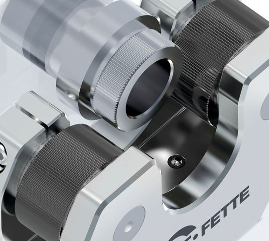 Rollen statt Schneiden: Das Axial-Rollsystem AC5R von LMT Tools für stabile Rändel auf dem Endstück von Antriebswellen. Rollen statt Schneiden: Das Axial-Rollsystem AC5R von LMT Tools für stabile Rändel auf dem Endstück von Antriebswellen.