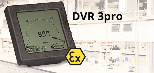 Vollelektronisch, chemiebeständig, batteriebetrieben – das Atex-Vakuum-Messgerät DVR 3pro von Vacuubrand. Vollelektronisch, chemiebeständig, batteriebetrieben – das Atex-Vakuum-Messgerät DVR 3pro von Vacuubrand.