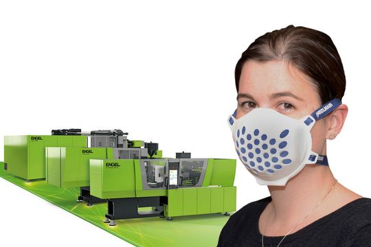 Auch die Spritzgießmaschinen-Hersteller Engel und dessen Partner, der Werkzeugbauer Haidlmaier, engagieren sich gegen Ansteckung mit dem Covind-19-Virus, indem auch sie sichere Schutzmasken herstellen. Auch die Spritzgießmaschinen-Hersteller Engel und dessen Partner, der Werkzeugbauer Haidlmaier, engagieren sich gegen Ansteckung mit dem Covind-19-Virus, indem auch sie sichere Schutzmasken herstellen.