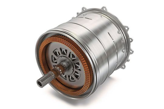 An den Bauraum angepasster Elektromotor für vollelektrische Fahrzeuge.