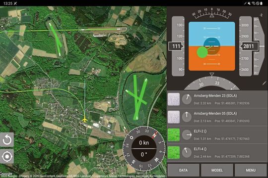 Bringt antriebslose Flugzeuge sicher zu Boden: das Notlandesystem Safe2Land ist schon jetzt auf einem Tablet-PC verfügbar. Bringt antriebslose Flugzeuge sicher zu Boden: das Notlandesystem Safe2Land ist schon jetzt auf einem Tablet-PC verfügbar.
