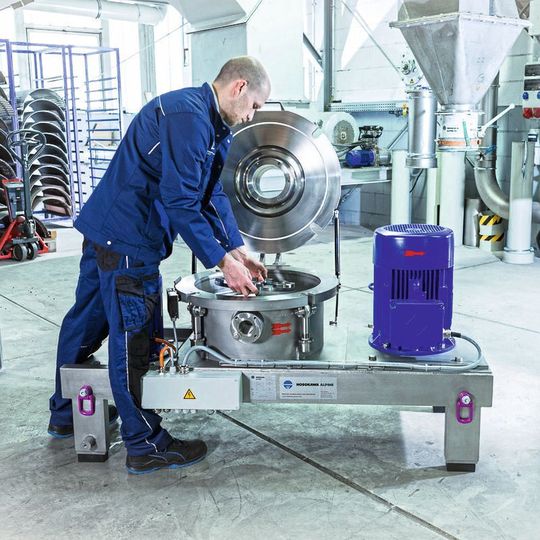 Die neuen Schlagelemente bilden die neuen Leistungsträger für die ACM-Sichtermühle. Die neuen Schlagelemente bilden die neuen Leistungsträger für die ACM-Sichtermühle.