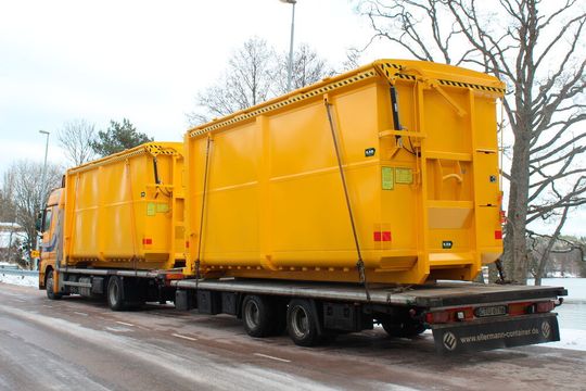 Hier zu sehen, ein SSAB Ilab Container. Hier zu sehen, ein SSAB Ilab Container.
