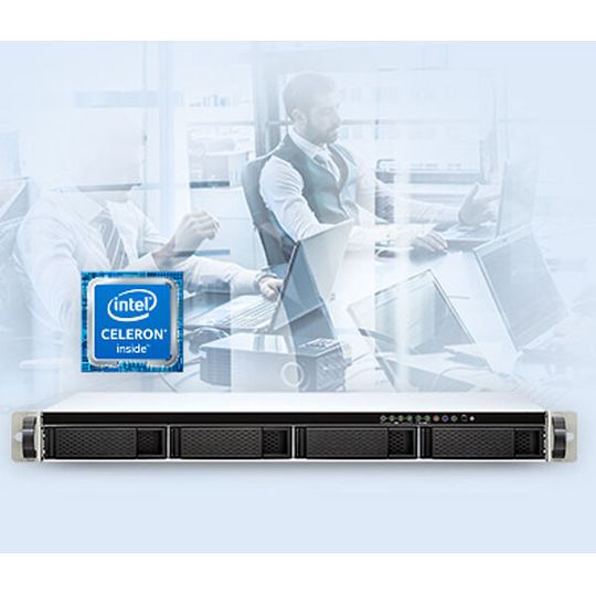 Das Qnap TS-451 DeU passt auch bei beengten Platzverhältnissen. Das Qnap TS-451 DeU passt auch bei beengten Platzverhältnissen.