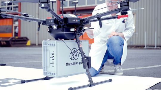 Die „Delivairy“-Drohne kann bis zu 4,5 kg tragen. Die „Delivairy“-Drohne kann bis zu 4,5 kg tragen.