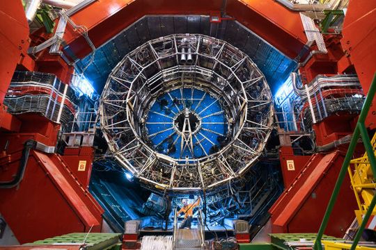 A view of the underground Alice detector used in the study of the antideuteron. A view of the underground Alice detector used in the study of the antideuteron.