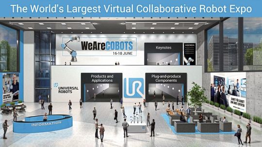 Auf die erfolgreiche Cobot Exference folgt vom 16. bis 18. Juni eine Online-Messe für kollaborative Robotik. Auf die erfolgreiche Cobot Exference folgt vom 16. bis 18. Juni eine Online-Messe für kollaborative Robotik.