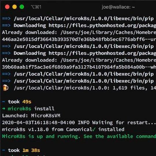 Unter macOS wird die MicroK8s-Umgebung von Canonical per Homebrew installiert. Unter macOS wird die MicroK8s-Umgebung von Canonical per Homebrew installiert.