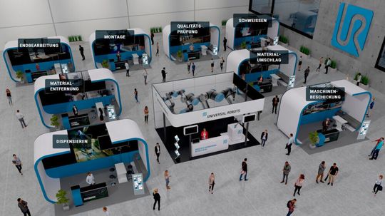 An den virtuellen Messeständen können Besucher mit den Experten chatten.