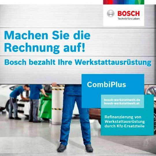 Werkstätten können wieder von einer Gerätefinanzierungsaktion von Bosch profitieren. Werkstätten können wieder von einer Gerätefinanzierungsaktion von Bosch profitieren.
