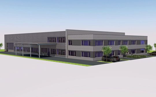 Der Neubau in Rosenfeld von Eurotech. Der Neubau in Rosenfeld von Eurotech.