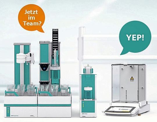 Sartorius-Waage als vollständig integriertes Modul der Omnis-Plattform von Metrohm. Sartorius-Waage als vollständig integriertes Modul der Omnis-Plattform von Metrohm.
