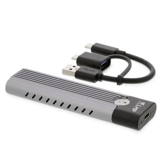 Das LMP DataMobile Ultra SSD nimmt eine M.2-PCIe-NVMe-SSD in sich auf. Das LMP DataMobile Ultra SSD nimmt eine M.2-PCIe-NVMe-SSD in sich auf.