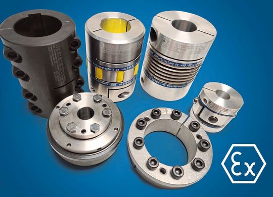 : Kupplungen und Spannsätze von KBK sind jetzt für den Einsatz in explosionsgefährdeten Bereichen zertifiziert.