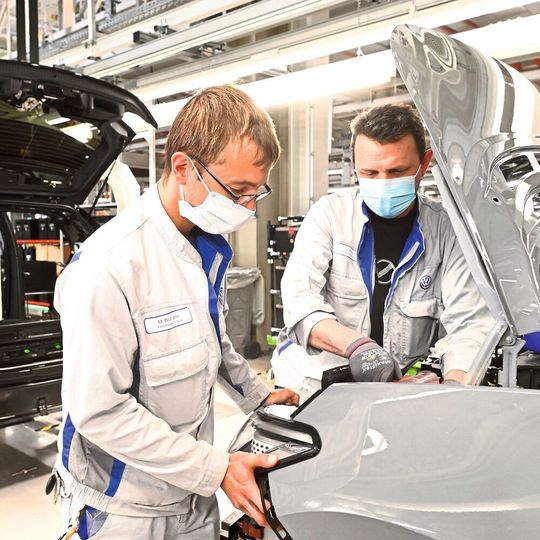 In Zwickau läuft künftig der VW ID 3 vom Band. In Zwickau läuft künftig der VW ID 3 vom Band.