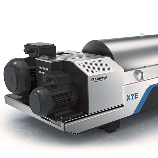 Automatisierte Klärschlammbehandlung mit dem Dekanter X7E Automatisierte Klärschlammbehandlung mit dem Dekanter X7E