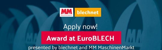 Apply now to win the Euroblech Award. Apply now to win the Euroblech Award.