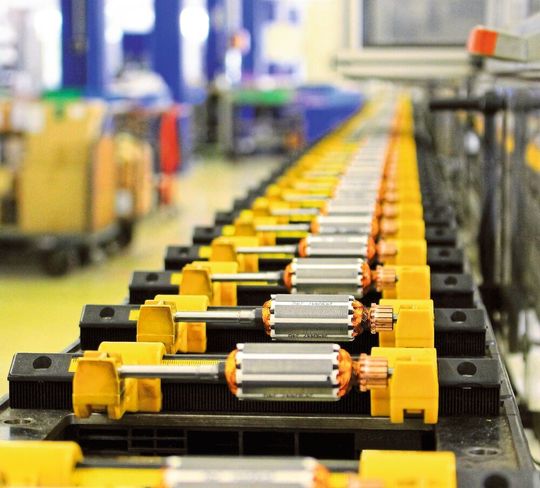 Fertigungslinie bei Groschopp