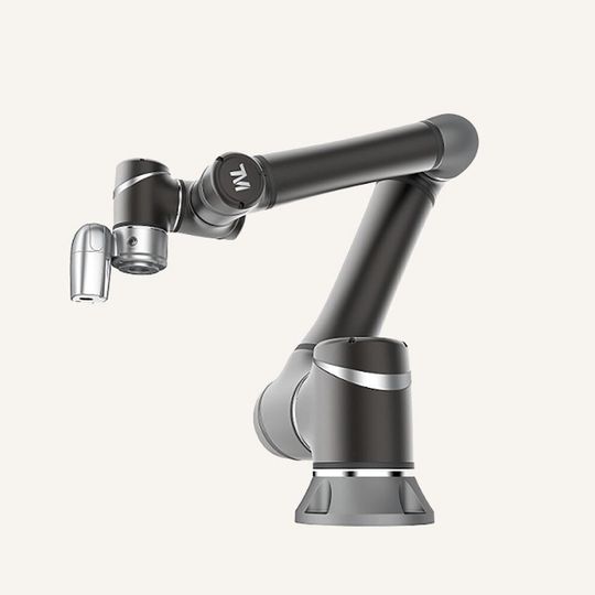 Pour le robot TM 14, le rayon d’action s’étend jusqu’à 1300 mm pour une charge admissible allant jusqu’à 14 kg. Pour le robot TM 14, le rayon d’action s’étend jusqu’à 1300 mm pour une charge admissible allant jusqu’à 14 kg.