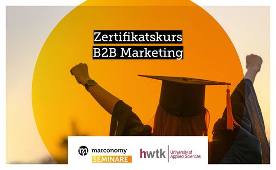 Gemeinsam mit der hwtk startet marconomy den ersten Hochulzertifikatskurs für B2B Marketer. Gemeinsam mit der hwtk startet marconomy den ersten Hochulzertifikatskurs für B2B Marketer.