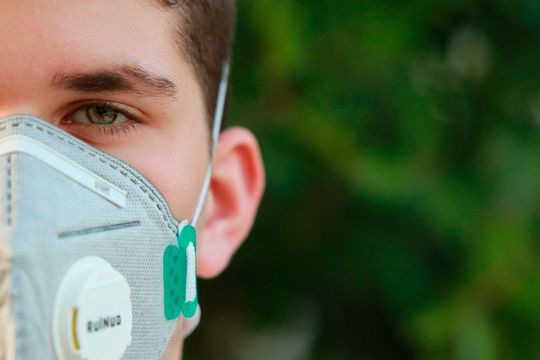 A polyimide membrane with regularly sized and spaced pores turns the N95 respirator into a reusable mask for protection against Covid-19. A polyimide membrane with regularly sized and spaced pores turns the N95 respirator into a reusable mask for protection against Covid-19.
