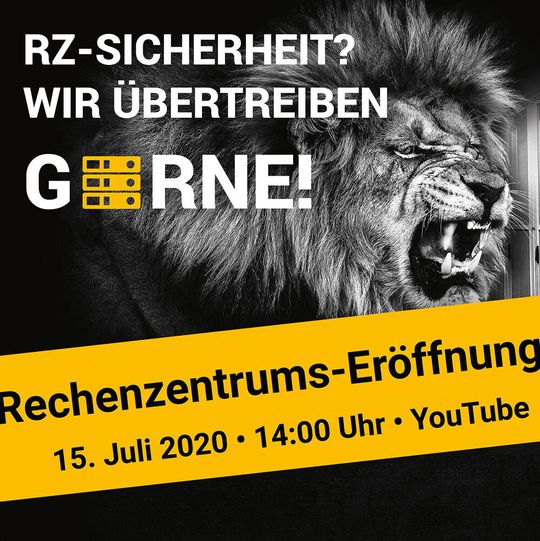 Die Rechenzentrumseröffnung in Hof findet am 15. Juli als Streaming Event statt. Die Rechenzentrumseröffnung in Hof findet am 15. Juli als Streaming Event statt.