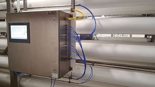 Permeat-Monitoring-System für die kontinuierliche Einzeldruckrohr-Überwachung von Membrandefekten in Nanofiltrations- und Umkehrosmoseanlagen. Permeat-Monitoring-System für die kontinuierliche Einzeldruckrohr-Überwachung von Membrandefekten in Nanofiltrations- und Umkehrosmoseanlagen.