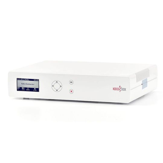 Künftig kann die KoCoBox als eHealth-Konnektor für Telematik-Anwendungen genutzt werden Künftig kann die KoCoBox als eHealth-Konnektor für Telematik-Anwendungen genutzt werden