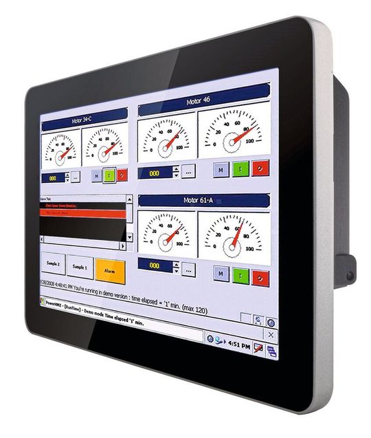 Heavy-Duty-Fähigkeit im schlanken Design – die Multi-Touch-Panel-PCs und -Displays der GS-Serie sind gegen Staub, Spritzwasser, Stöße und Vibrationen geschützt und liefern selbst unter schwierigen Lichtverhältnissen brillante, gut ablesbare Bilder. Heavy-Duty-Fähigkeit im schlanken Design – die Multi-Touch-Panel-PCs und -Displays der GS-Serie sind gegen Staub, Spritzwasser, Stöße und Vibrationen geschützt und liefern selbst unter schwierigen Lichtverhältnissen brillante, gut ablesbare Bilder.