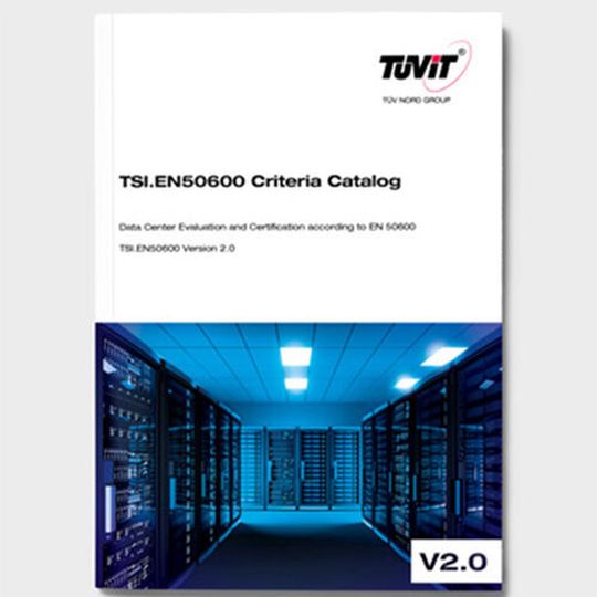 Der Kriterienkatalog „TSI.EN50600 v2.0“ ist seit Mai erhältlich. Der Kriterienkatalog „TSI.EN50600 v2.0“ ist seit Mai erhältlich.
