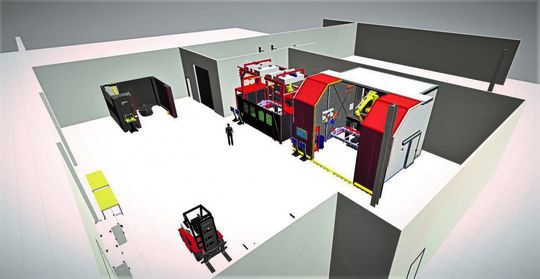 Auf einer Fläche von 900 m² können in Wels bald Prototypen gefertigt werden. Zwei Schweißzellen mit MIG-CMT- und Laserhybrid-Technik schweißen dort Teile bis 3 m × 2 m. Auf einer Fläche von 900 m² können in Wels bald Prototypen gefertigt werden. Zwei Schweißzellen mit MIG-CMT- und Laserhybrid-Technik schweißen dort Teile bis 3 m × 2 m.