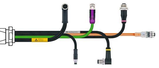 Die umspritzten Rundsteckverbinder von Escha können zu zentimetergenauen Kabelbäumen zusammengefasst werden, wodurch sich die Arbeit von Monteuren wesentlich erleichtert soll.