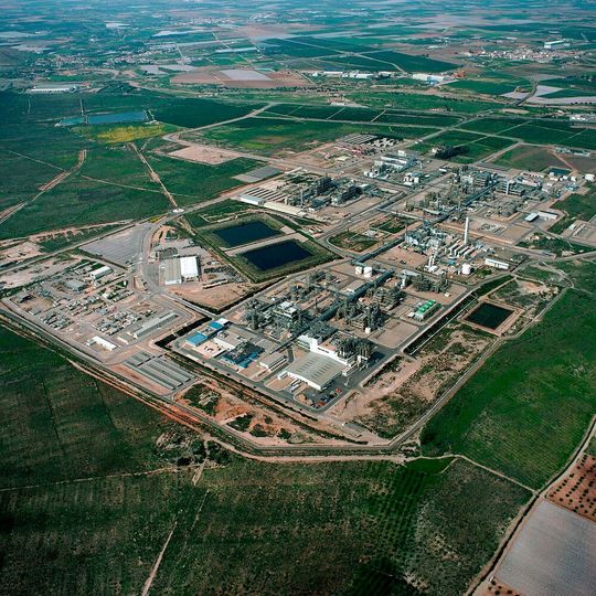 Sabic's polycarbonate plant in Cartagena, Spain, will be the world's first large-scale chemical production facility to be powered entirely by renewable energy sources. Sabic's polycarbonate plant in Cartagena, Spain, will be the world's first large-scale chemical production facility to be powered entirely by renewable energy sources.