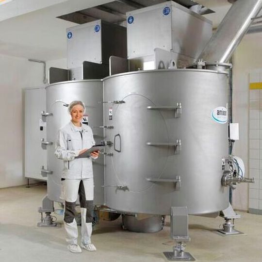 The Amixon twin-shaft mixer – Type HM. The Amixon twin-shaft mixer – Type HM.