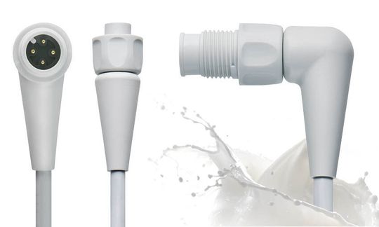 M12-Steckverbinder mit Kunststoffüberwurf im Hygienic Design für Applikationen in der Getränke-und Lebensmittelindustrie. M12-Steckverbinder mit Kunststoffüberwurf im Hygienic Design für Applikationen in der Getränke-und Lebensmittelindustrie.