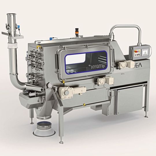 Hygitip – das neue vollautomatische, hygienische Entleerungssystem von Gea für 25-kg-Säcke Hygitip – das neue vollautomatische, hygienische Entleerungssystem von Gea für 25-kg-Säcke