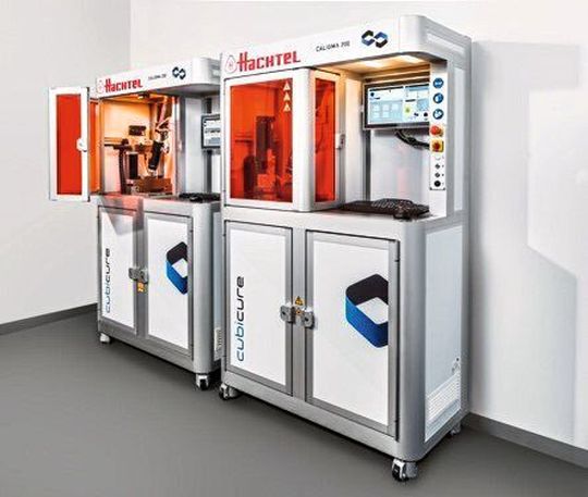 Die beiden Caligma 200 von Cubicure bei Hachtel in Aalen.