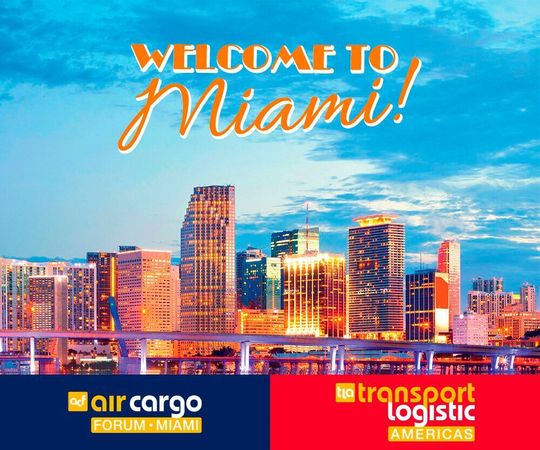 „Welcome to Miami“ fällt 2020 Corona-bedingt aus – das nächste Air Cargo Forum ist vom 8. bis zum 10. November 2022. „Welcome to Miami“ fällt 2020 Corona-bedingt aus – das nächste Air Cargo Forum ist vom 8. bis zum 10. November 2022.